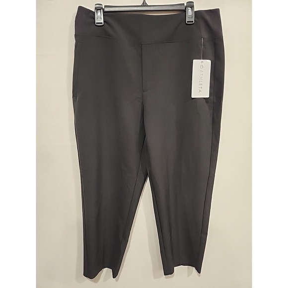 Athleta NWT Endless Pant Womens 14/P Black 26 Inseam High Waist Pockets Stretch - Picture 1 of 8